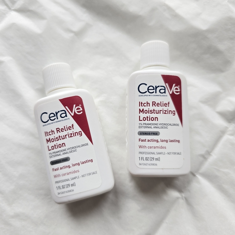 🍒 5/$20 new CeraVe Itch Relief Moisturizing Lotion With Ceramides Mini Lot of 2 - Picture 4 of 5